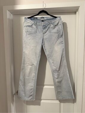 wild fable Low Rise Light Wash Flare Jeans